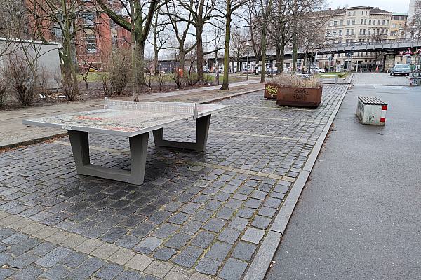 Tischtennisplatten auf Ex-Parkplätzen in Berlin-Kreuzberg, über dts Nachrichtenagentur