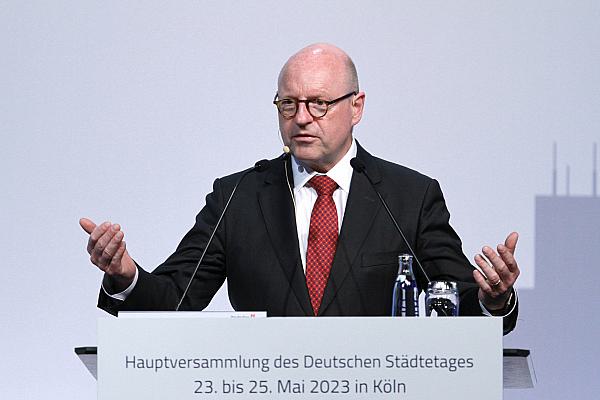 Markus Lewe am 24.05.2023 bei der Hauptversammlung des Deutschen Städtetags in Köln., über dts Nachrichtenagentur
