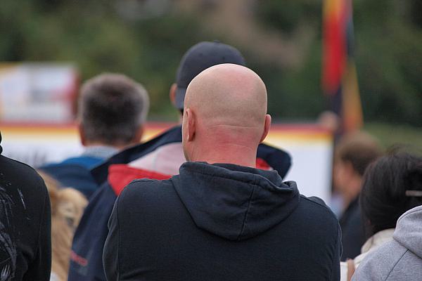 Rechtsradikaler bei Protest in Chemnitz, über dts Nachrichtenagentur