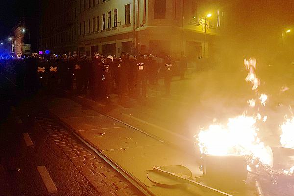 Proteste in Leipzig in der Nacht auf den 04.06.2023, über dts Nachrichtenagentur