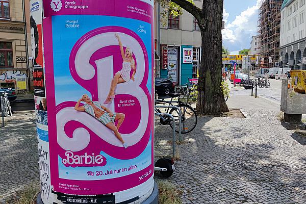 Werbung für Barbie-Film im Juli 2023, über dts Nachrichtenagentur