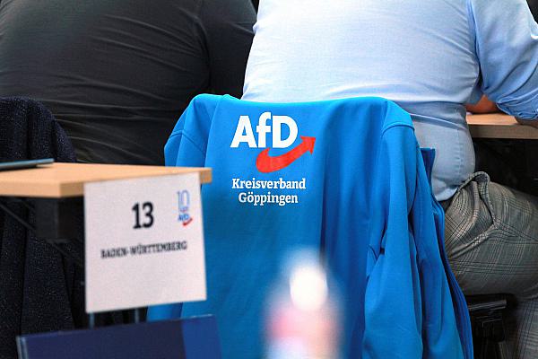 AfD-Logo am 05.08.2023, über dts Nachrichtenagentur