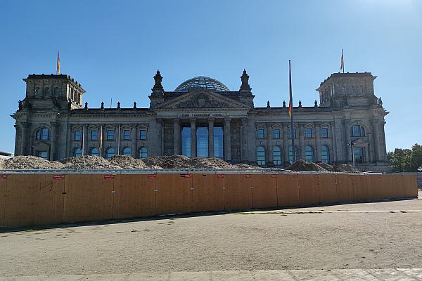 Baustelle vor Deutschem Bundestag am 04.09.2023, über dts Nachrichtenagentur