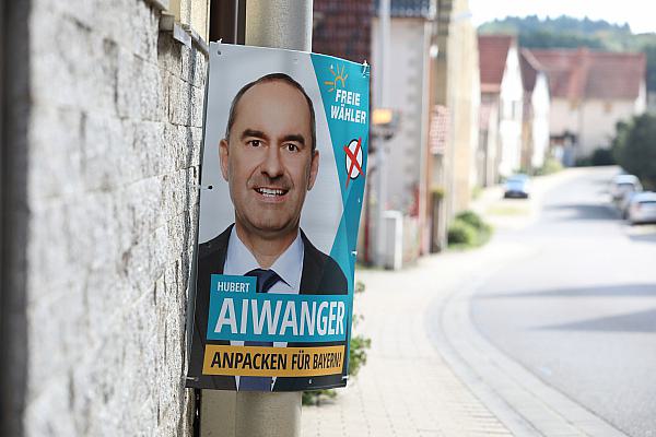 Wahlplakat der Freien Wähler zur Landtagswahl in Bayern 2023 am 15.09.2023, über dts Nachrichtenagentur