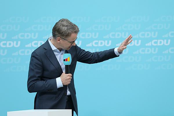 CDU-Generalsekretär Linnemann bei Vorstellung des neuen Logos, über dts Nachrichtenagentur