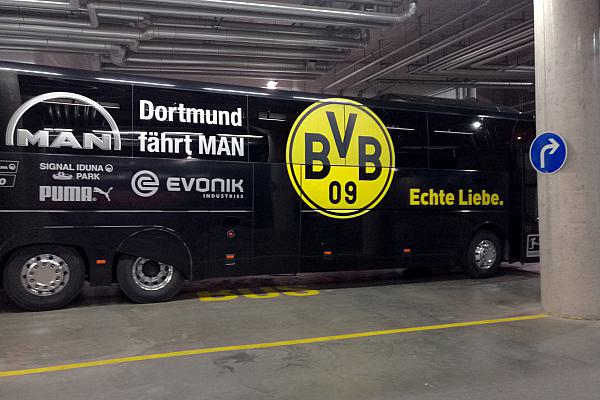 Bus von Borussia Dortmund (Archiv), über dts Nachrichtenagentur