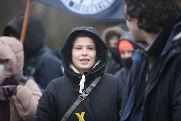 Luisa Neubauer bei einer Demo bei Lützerath im Januar 2023, über dts Nachrichtenagentur
