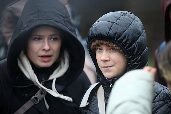 Luisa Neubauer und Greta Thunberg bei einer Demo bei Lützerath im Januar 2023, über dts Nachrichtenagentur