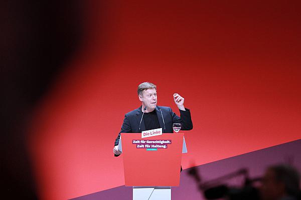 Martin Schirdewan beim Linken-Parteitag in Augsburg im November 2023, über dts Nachrichtenagentur