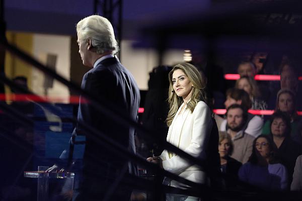 Wahlsieger Geert Wilders und Dilan Yesilgöz am 21.11.2023, über dts Nachrichtenagentur