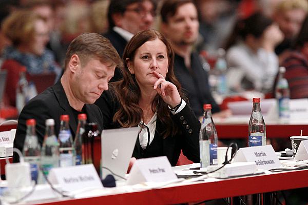 Janine Wissler und Martin Schirdewan beim Parteitag im November, über dts Nachrichtenagentur