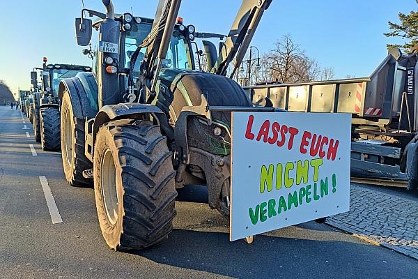 Bauernproteste am 08.01.2024, via dts Nachrichtenagentur