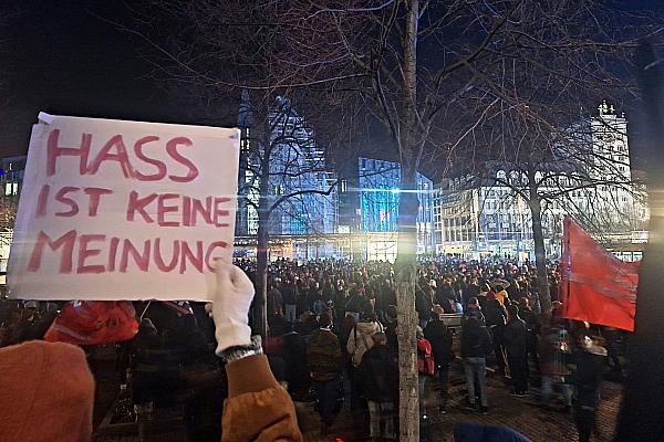 Demo gegen Rechts am 30.01.2024, via dts Nachrichtenagentur