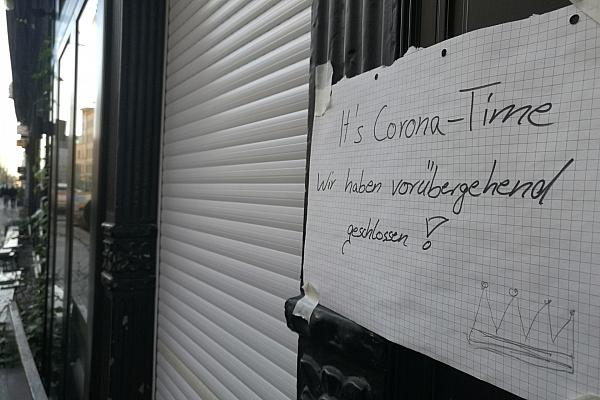 Wegen Coronakrise geschlossener Laden (Archiv), via dts Nachrichtenagentur