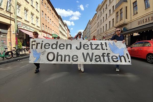 Demo gegen Waffenlieferungen am 13.05.2023, via dts Nachrichtenagentur