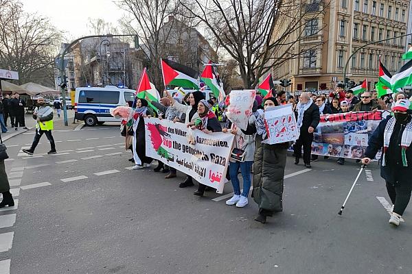 Pro-palästinensische Demo am 02.03.2024, via dts Nachrichtenagentur