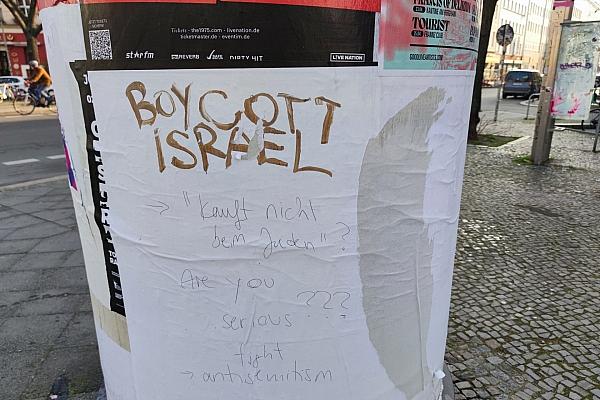 Boykott-Aufruf gegen Israel in Deutschland (Archiv), via dts Nachrichtenagentur