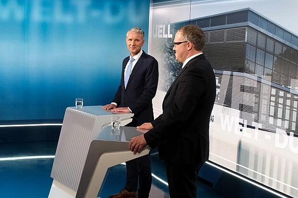 TV-Duell Höcke/Voigt am 11.04.2024, Martin Lengemann/WELT via dts Nachrichtenagentur