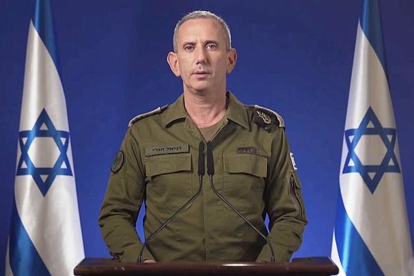 IDF-Sprecher Daniel Hagari am 14.04.2024, IDF via dts Nachrichtenagentur