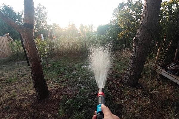 Rasen wird mit Wasser besprengt (Archiv), via dts Nachrichtenagentur