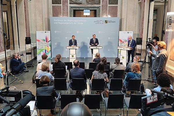 Michael Kretschmer und Olaf Lies am 05.06.2025, via dts Nachrichtenagentur