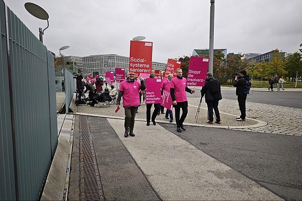 Demo des Unternehmerverbandes 